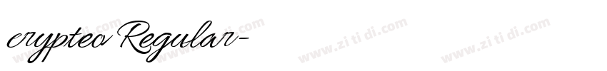 crypteo Regular字体转换 crypteo Regular字体转换